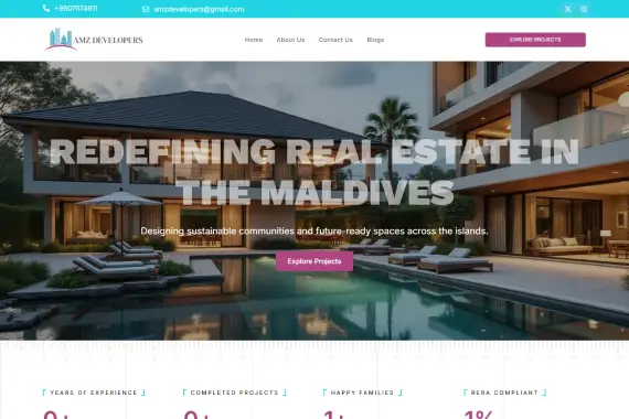 AMZ Developers website built by Nexgeno