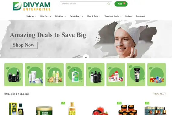 Divyam Enterprises website built by Nexgeno