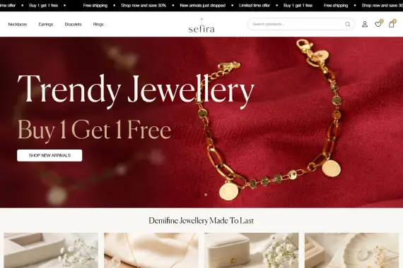 Sefira website built by Nexgeno